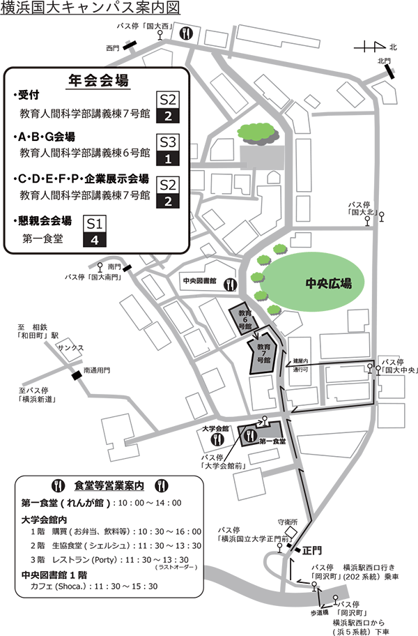 横浜国大キャンパス案内図
